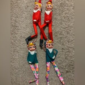 vintage "knee-hugger" Christmas elf pixie